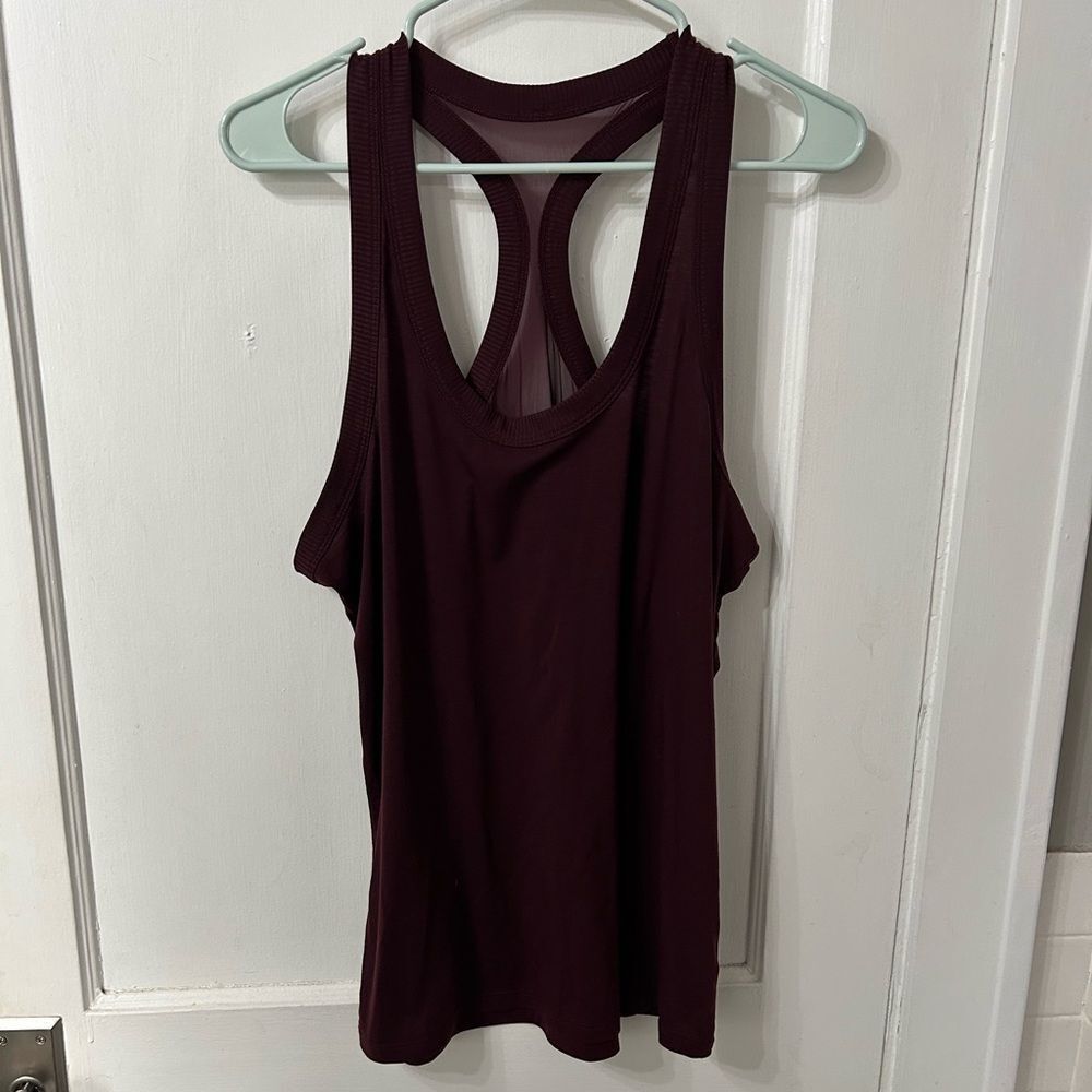 Athleta Dark Maroon Tank Top - Picture 1 of 5
